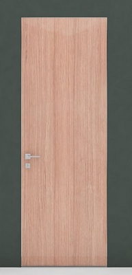  Межкомнатная дверь Глянец ГЛ18 Строганый шпон + скрытый короб, Европейский дуб, 600/700/800/900*2000 мм.